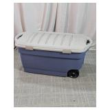 Rubbermaid Rolling Storage Tote Container