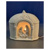 Lighted Porcelain Nativity Scene Decoration