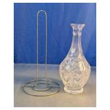 Paper Towel Holder & Glass Vase