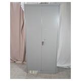 2-Door Metal Office Storage Cabinet w/Shelves