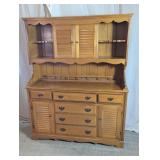 Wood Buffet Hutch Cabinet