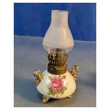 Japan Porcelain Miniature Oil Lamp