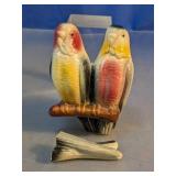 Porcelain Lovebirds Wall Pocket Vase