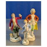 Porcelain Colonial Figures Figurine Set