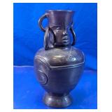Handcrafted Figural Pottery Vase