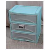 Plastic 3-Drawer Storage Organizer
