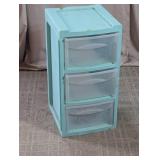 Plastic 3-Drawer Storage Organizer