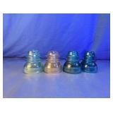 Assorted Vintage Glass Insulators