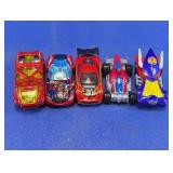 Hot Wheels & Character Die-Cast Toy Cars Lot