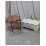 Storage Chest & Wooden End Table