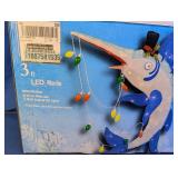 LED Marlin Lighted Christmas Yard Sculpture