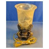 Table Lamp With Frosted Glass Shade