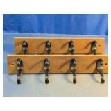 Wood Wall Coat Hook Set