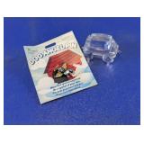 Dog Angel Lapel Pin & Crystal Train Car Figurine