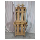 BEST Heavy-Duty Oak Studio Easel Winch System