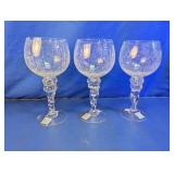 Crackle Glass Goblet Assortment