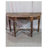 Wood Console Table Drawer