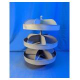 3-Tier Rotating Metal Hardware Bin Organizer
