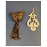 Butterfly Wall Hanging & Cast Iron Hook