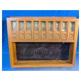 Vintage Wooden Shut the Box Dice Game