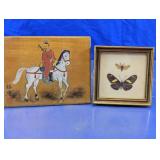 Japanese Warrior Plaque & Austrian Butterfly