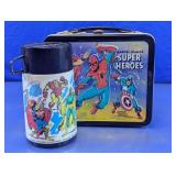 1976 Marvel 'Super Heroes' Lunch Box & Thermos Set