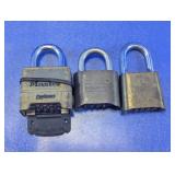 Master Lock & CCL Combination Padlocks Trio