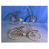 Decorative Metal Bicycle Display Set
