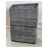 Heavy-Duty Black Plastic Mesh Seedling Trays Lot