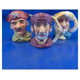 Vintage Character Character Pitchers/Mugs Trio