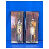 Framed Wine Bottle Wall Art Prints