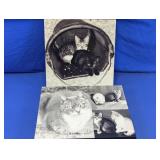 Black & White Cat Canvas Wall Art Set