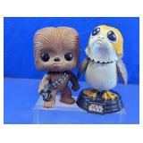 Star Wars Chewbacca & Porg Vinyl Figures Duo