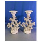 Coral Branch Candle Holders