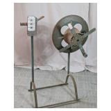 Vintage Hykon Wire Measuring Meter & Reel Stand