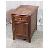 Wood Cabinet End Table with Drawer