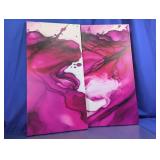 Abstract Magenta Canvas Wall Arts