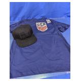 USA Soccer Jersey and Flag Cap