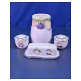 Pfaltzgraff Orchard Glass Kitchen Set