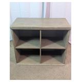 Home Meridian Grey 4-Cube Storage Cabinet