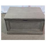 Home Meridian Grey Single-Drawer Cabinet Side