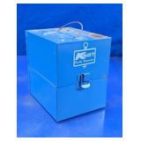 Kmart Blue Metal Index Card Storage Box