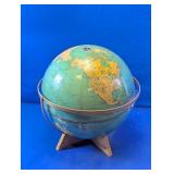 World Globe With Meridian Ring & Stand