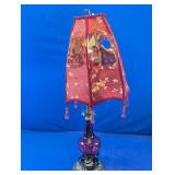 Floral Fabric Shade Table Lamp