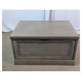 Home Meridian Grey Single-Drawer Cabinet Side