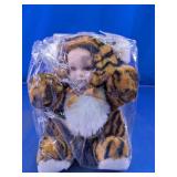 Porcelain Tiger Costume Collectible Doll