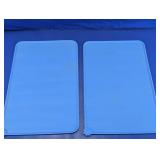 Blue Silicone Dog Feeding Mats Non-Slip Duo