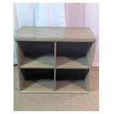 Home Meridian Grey 4-Cube Storage Cabinet