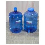 5-Gallon Blue Water Jugs w/ Spigot Top Duo
