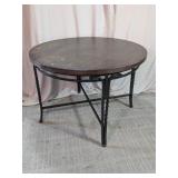 Round Wood Top Dining Table
